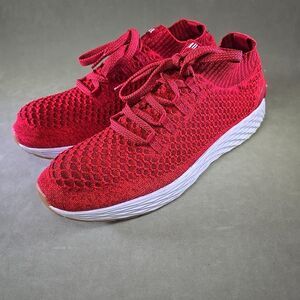 Nobull Diamond Knit Trainer Red/White Running Shoes Sneakers Mens Size 15 EUC